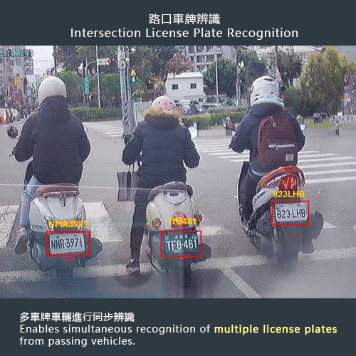 多車牌車輛進行同步辨識